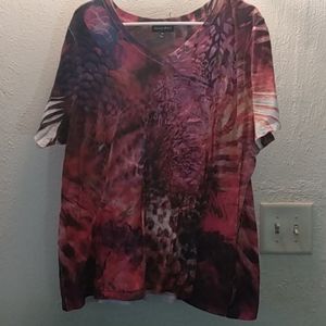 Multi print t shirt